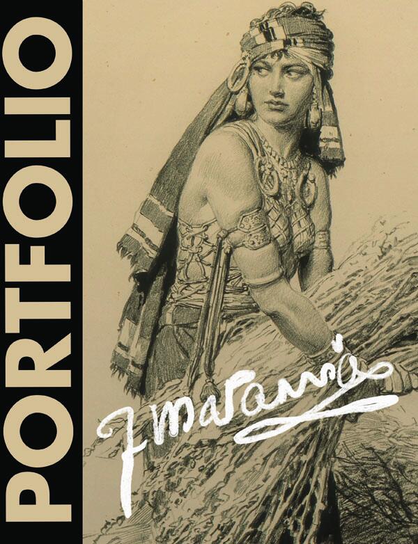 front cover, Fortunino Matania Portfolio front cover, Fortunino Matania Portfolio