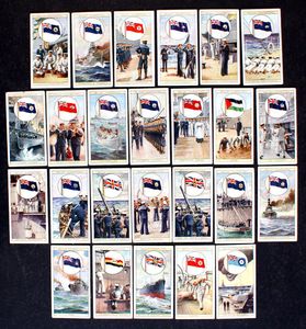 Cigarette Cards: Flags Of The Empire (1929) (25 cards) Cigarette Cards: Flags Of The Empire (1929) (25 cards)