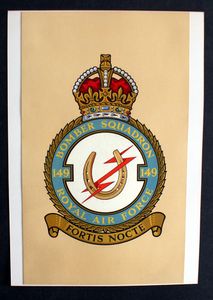 R.A.F. Badge: Bomber Squadron 149 art by 20th Century unidentified artist R.A.F. Badge: Bomber Squadron 149 art by 20th Century unidentified artist
