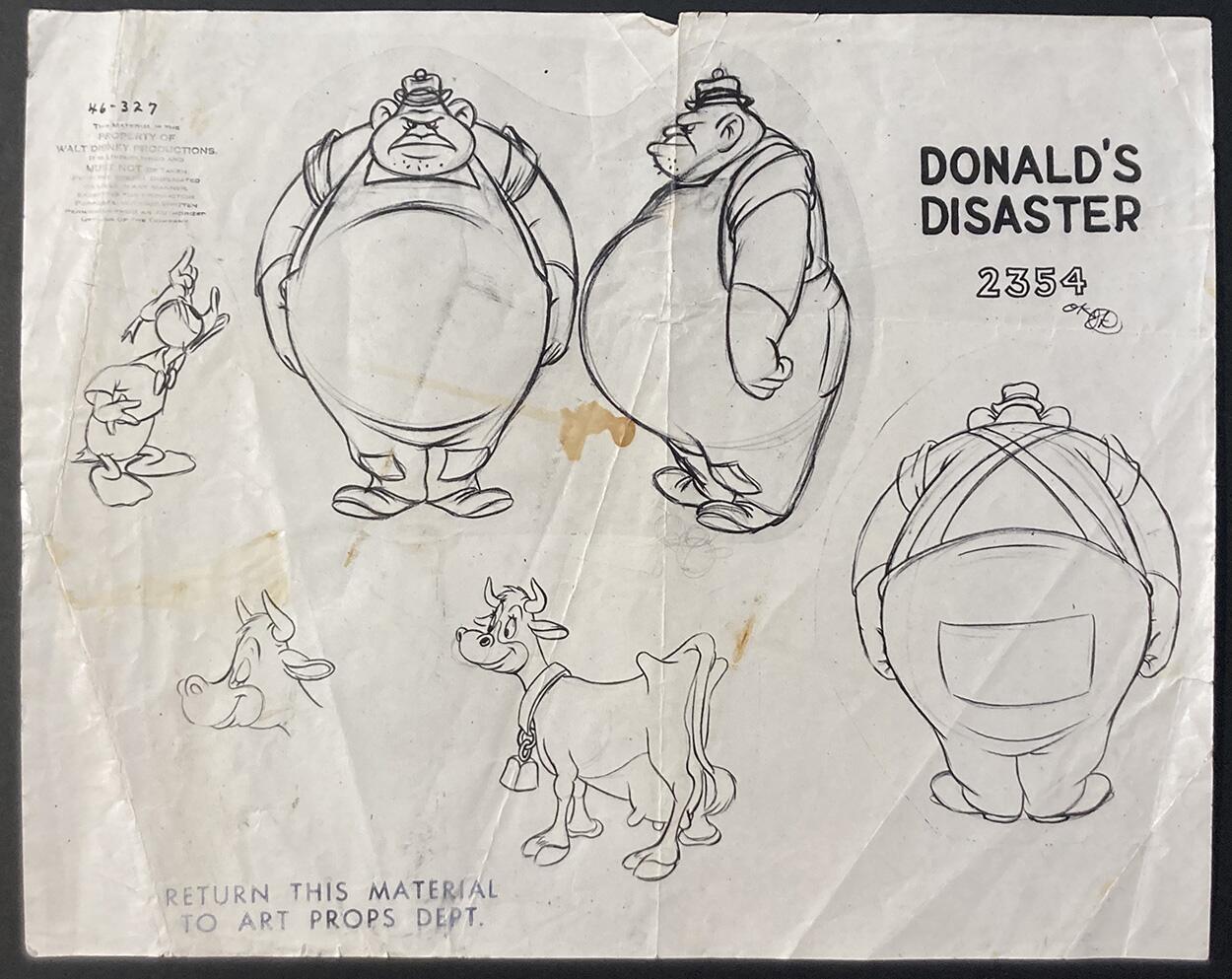 Disney's Donald's Disaster (Ozalid) art by Disney Studio Disney's Donald's Disaster (Ozalid) art by Disney Studio