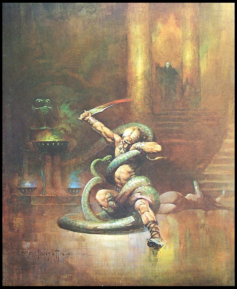 Green Death art by Frank Frazetta Green Death art by Frank Frazetta