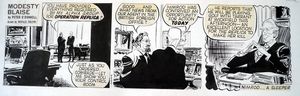 Modesty Blaise daily strip 6444 art by Neville Colvin Modesty Blaise daily strip 6444 art by Neville Colvin