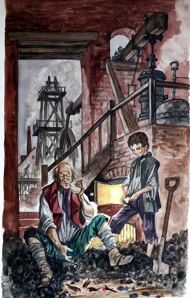 George Stephenson and His Father art by Peter Jackson George Stephenson and His Father art by Peter Jackson