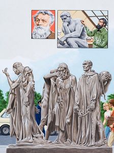Rodin's The Burghers of Calais art by John Keay Rodin's The Burghers of Calais art by John Keay