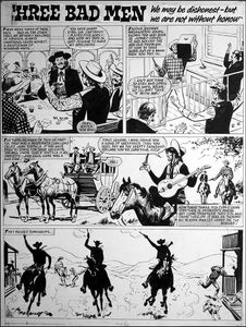 Three Bad Men - COMPLETE Eight Page Story art by Colin Merrett Three Bad Men - COMPLETE Eight Page Story art by Colin Merrett
