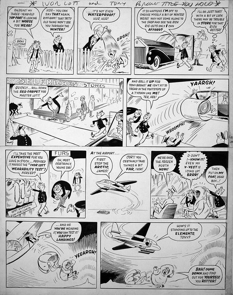 Ivor Lott & Tony Broke - North Pole art by Reg Parlett Ivor Lott & Tony Broke - North Pole art by Reg Parlett