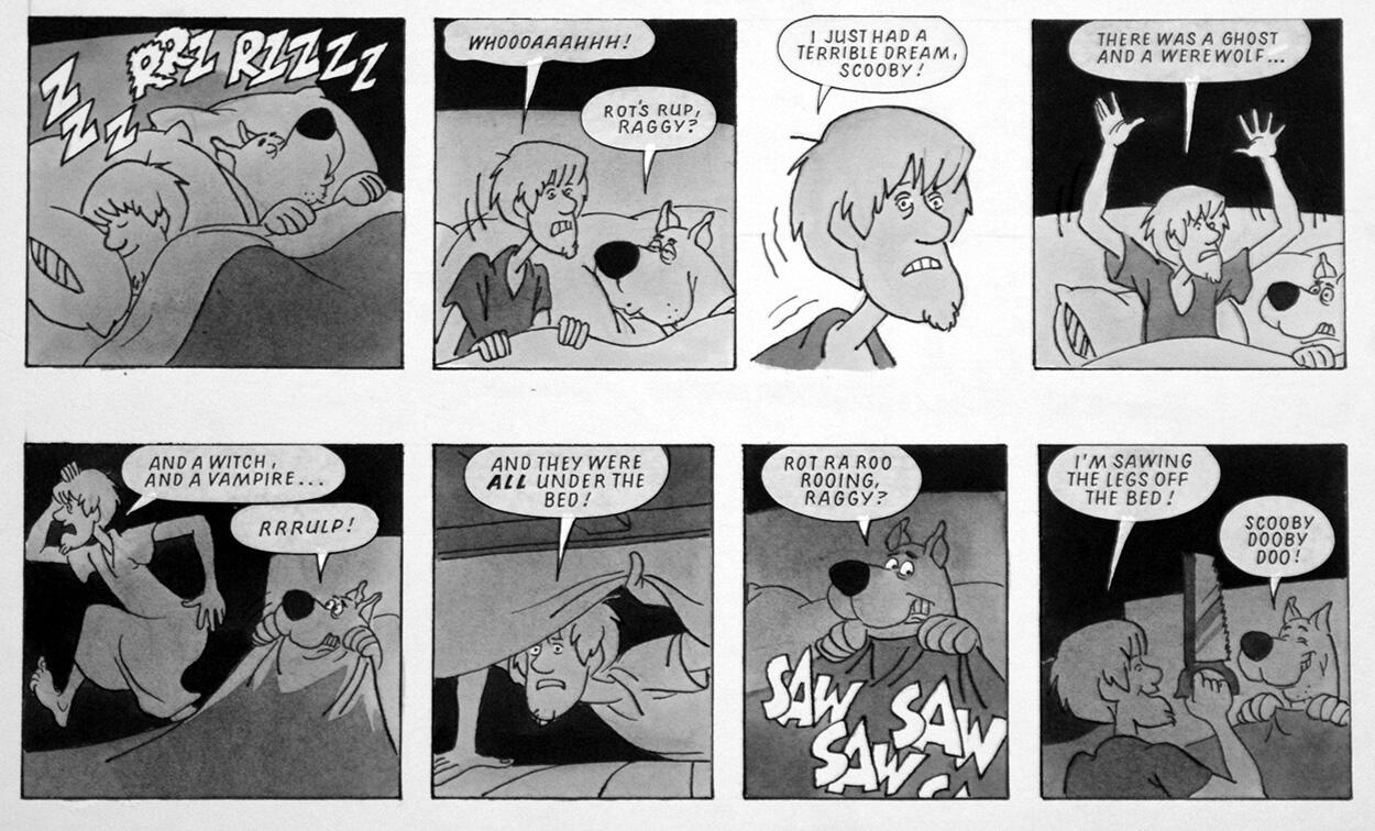 Scooby Doo: Saw Delight art by Bill Titcombe Scooby Doo: Saw Delight art by Bill Titcombe