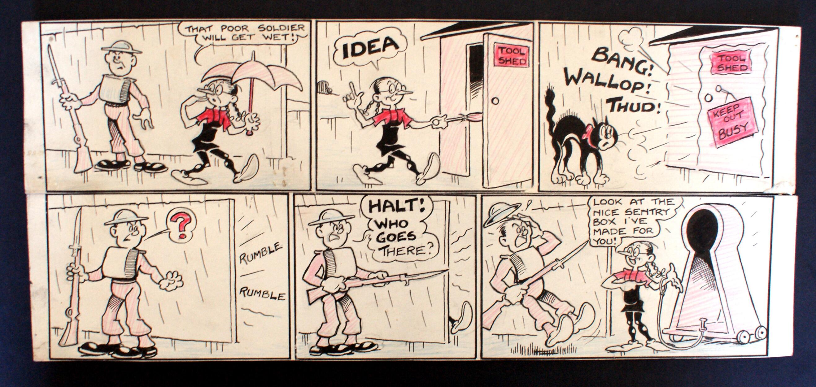 Keyhole Kate: The Dandy #202 art by Allan Morley Keyhole Kate: The Dandy #202 art by Allan Morley