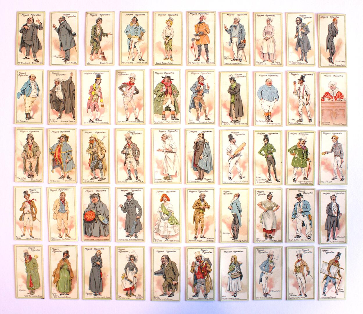 Cigarette Cards: Charles Dickens Characters Bundle #2 (50 cards) Cigarette Cards: Charles Dickens Characters Bundle #2 (50 cards)