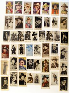 Cigarette Cards: Cowboy Bundle (47 cards) Cigarette Cards: Cowboy Bundle (47 cards)