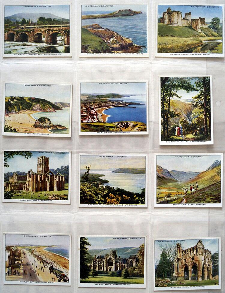 Complete Set of 48 'Holidays In Britain' W. A. & A. C. Churchman Cigarette Cards (1937) Complete Set of 48 'Holidays In Britain' W. A. & A. C. Churchman Cigarette Cards (1937)
