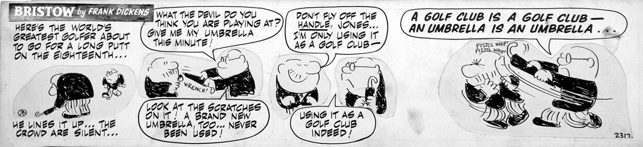 Bristow daily newspaper strip: Golf Club art by Frank Dickens Bristow daily newspaper strip: Golf Club art by Frank Dickens