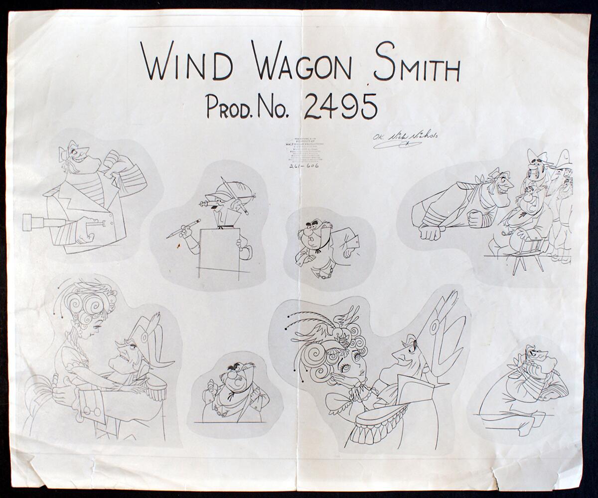Disney Ozalid: Wind Wagon Smith art by Charles August Nichols Disney Ozalid: Wind Wagon Smith art by Charles August Nichols