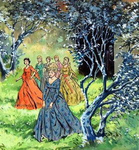 Princesses in the Forest art by Jesus Blasco Princesses in the Forest art by Jesus Blasco