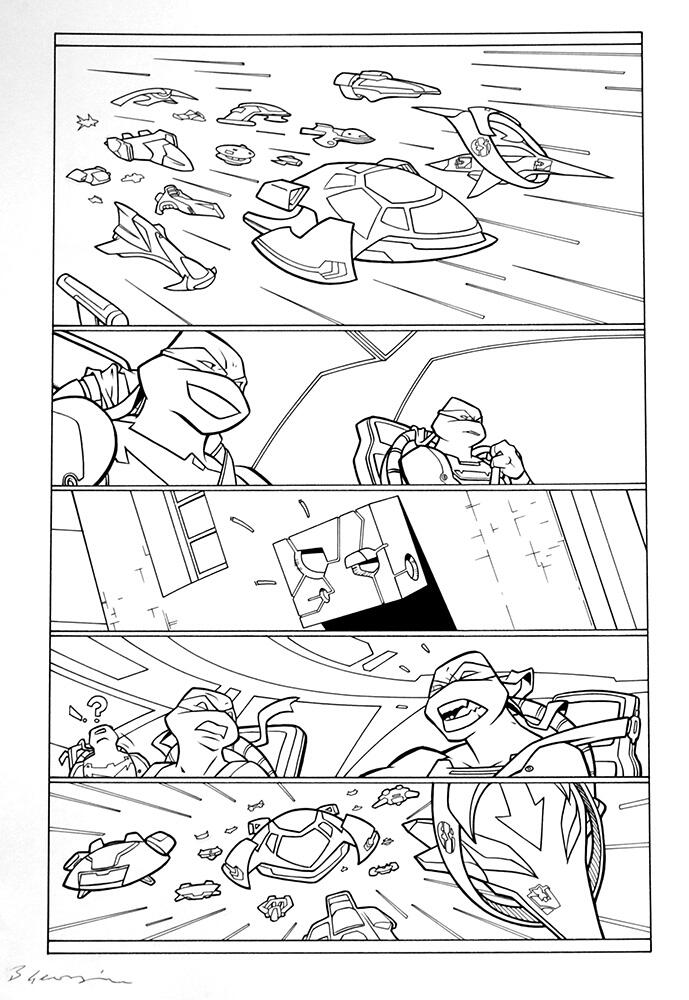 Teenage Mutant Ninja Turtles page 3 art by Bambos (Georgiou) Teenage Mutant Ninja Turtles page 3 art by Bambos (Georgiou)