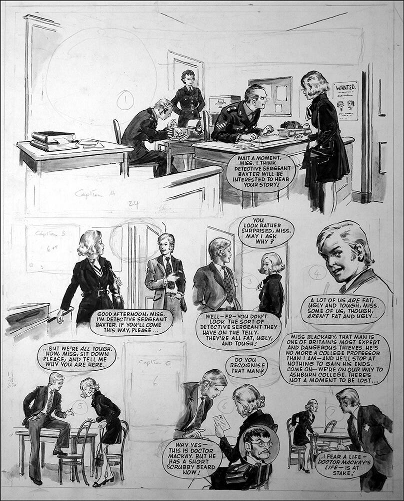 Police And Thieves (TWO pages) art by Mike Hubbard Police And Thieves (TWO pages) art by Mike Hubbard