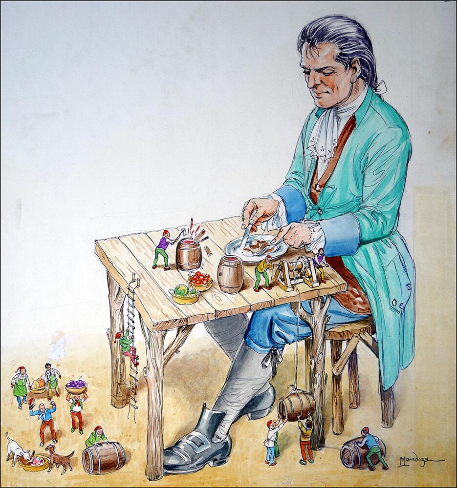 Gulliver - Table For One art by Philip Mendoza Gulliver - Table For One art by Philip Mendoza