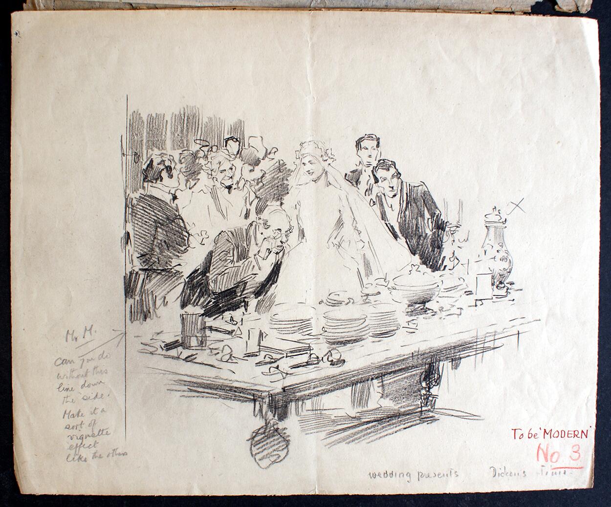 Wedding Presents art by Fortunino Matania Wedding Presents art by Fortunino Matania