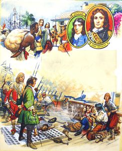 Admiral John Benbow and William Dampier art by Eric Parker Admiral John Benbow and William Dampier art by Eric Parker