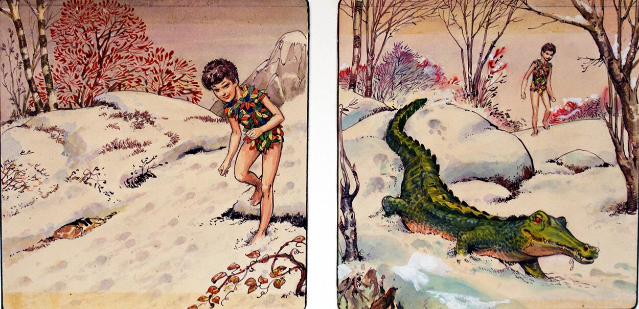 Peter Pan: Tick-Tok the Crocodile (TWO panels) art by Nadir Quinto Peter Pan: Tick-Tok the Crocodile (TWO panels) art by Nadir Quinto