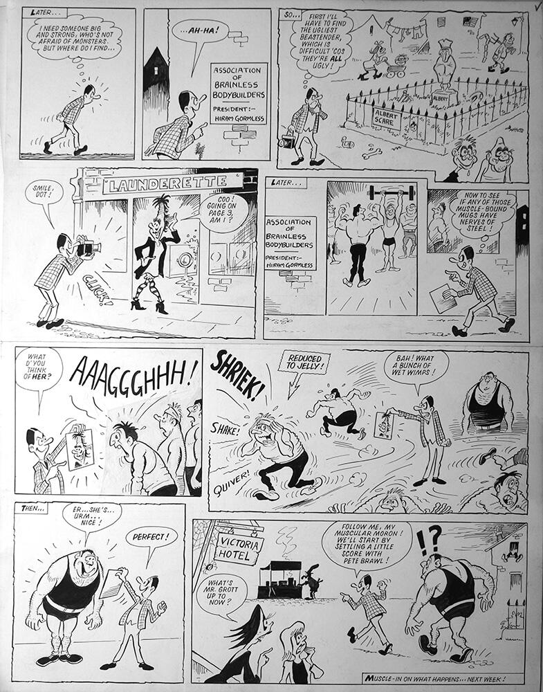 2nd page of episode art by Reg Parlett 2nd page of episode art by Reg Parlett