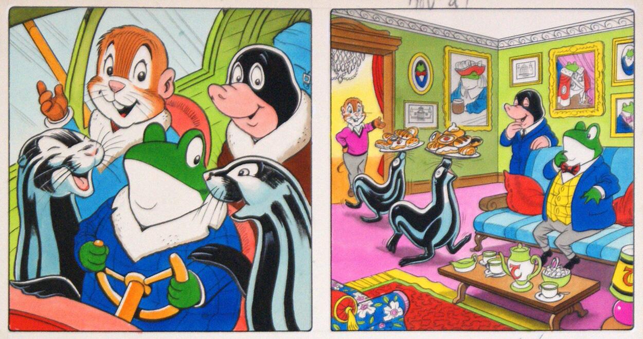 Mr Toad and the Serving Seals art by Peter Woolcock Mr Toad and the Serving Seals art by Peter Woolcock
