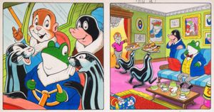 Mr Toad and the Serving Seals art by Peter Woolcock Mr Toad and the Serving Seals art by Peter Woolcock