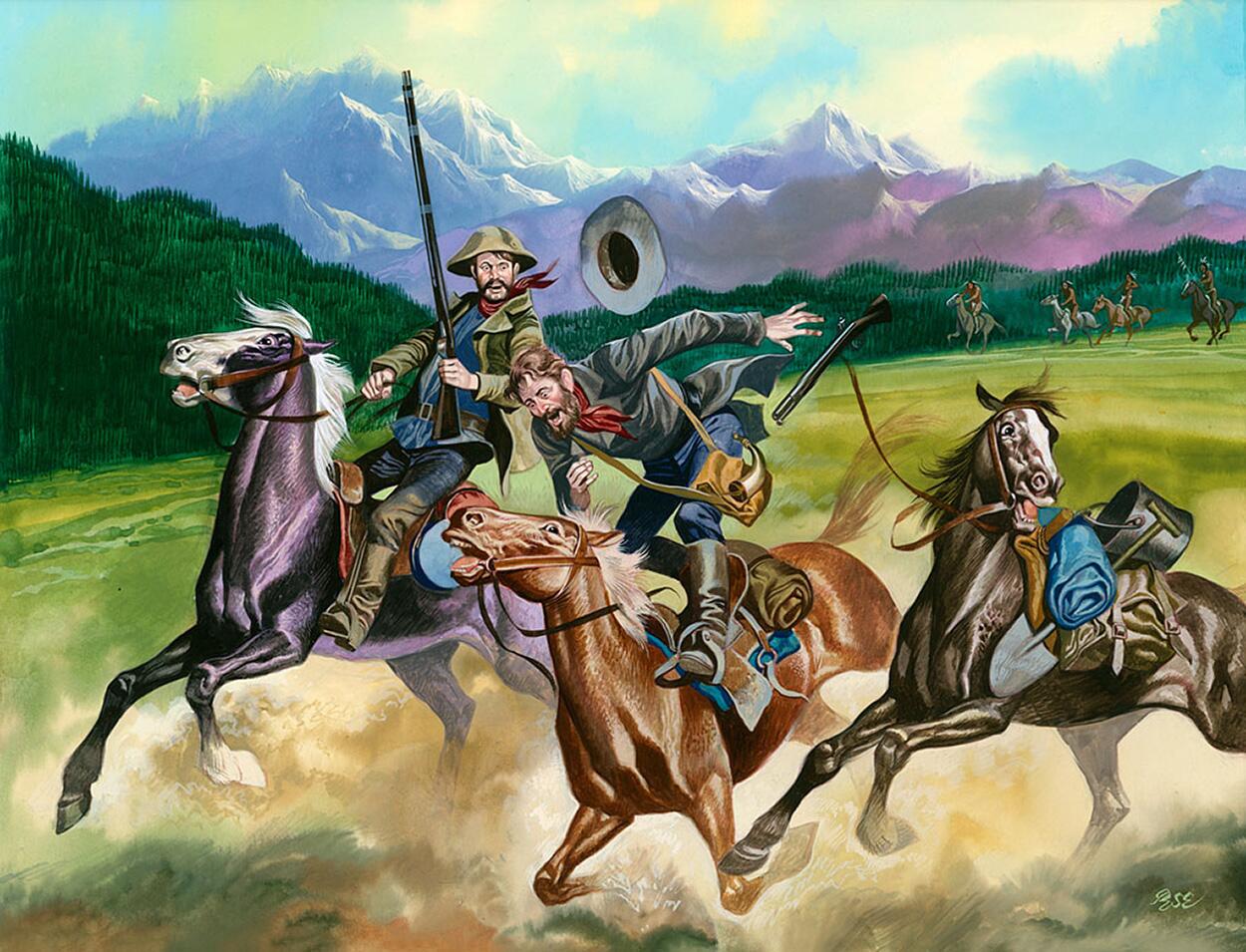 The Gold Rush art by Ron Embleton The Gold Rush art by Ron Embleton