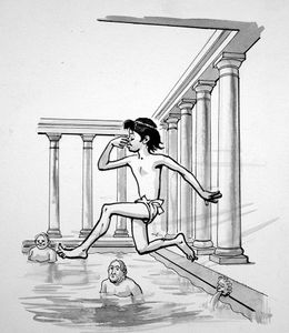 The Roman Baths art by Ralph Bruce The Roman Baths art by Ralph Bruce