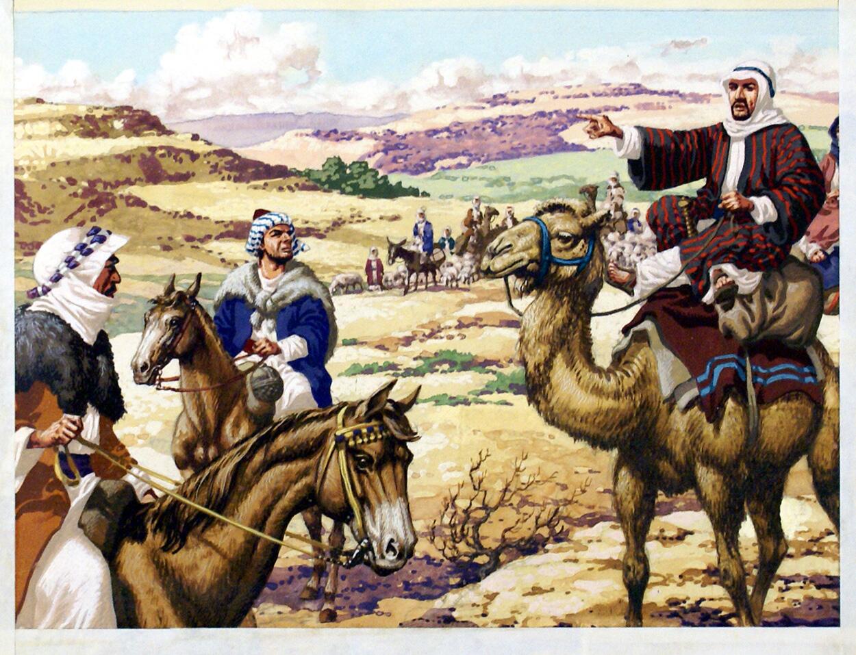 Biblical Camel scene art by Patrick Nicolle Biblical Camel scene art by Patrick Nicolle