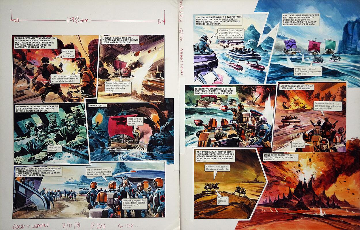 Lost Again from 'The Tharvs' 3 (TWO pages) art by Gerry Wood Lost Again from 'The Tharvs' 3 (TWO pages) art by Gerry Wood