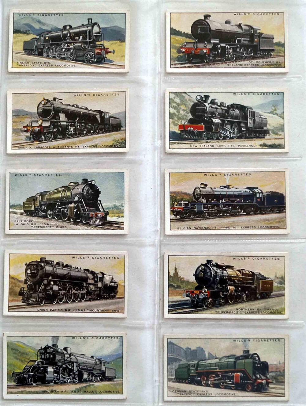 Full Set of 50 Cigarette Cards: Railway Locomotives (1930) by Various Full Set of 50 Cigarette Cards: Railway Locomotives (1930) by Various