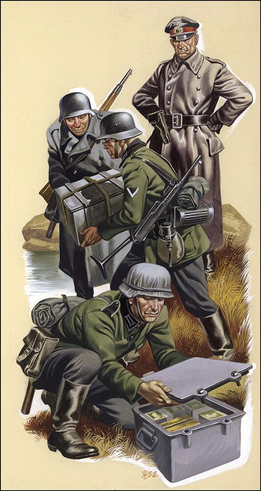 Burying Nazi Treasure art by Ron Embleton Burying Nazi Treasure art by Ron Embleton