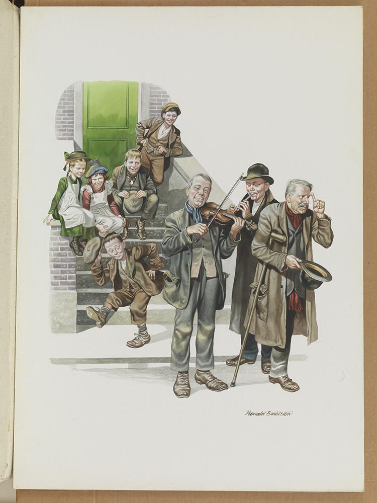 Street Musicians art by Ron Embleton Street Musicians art by Ron Embleton