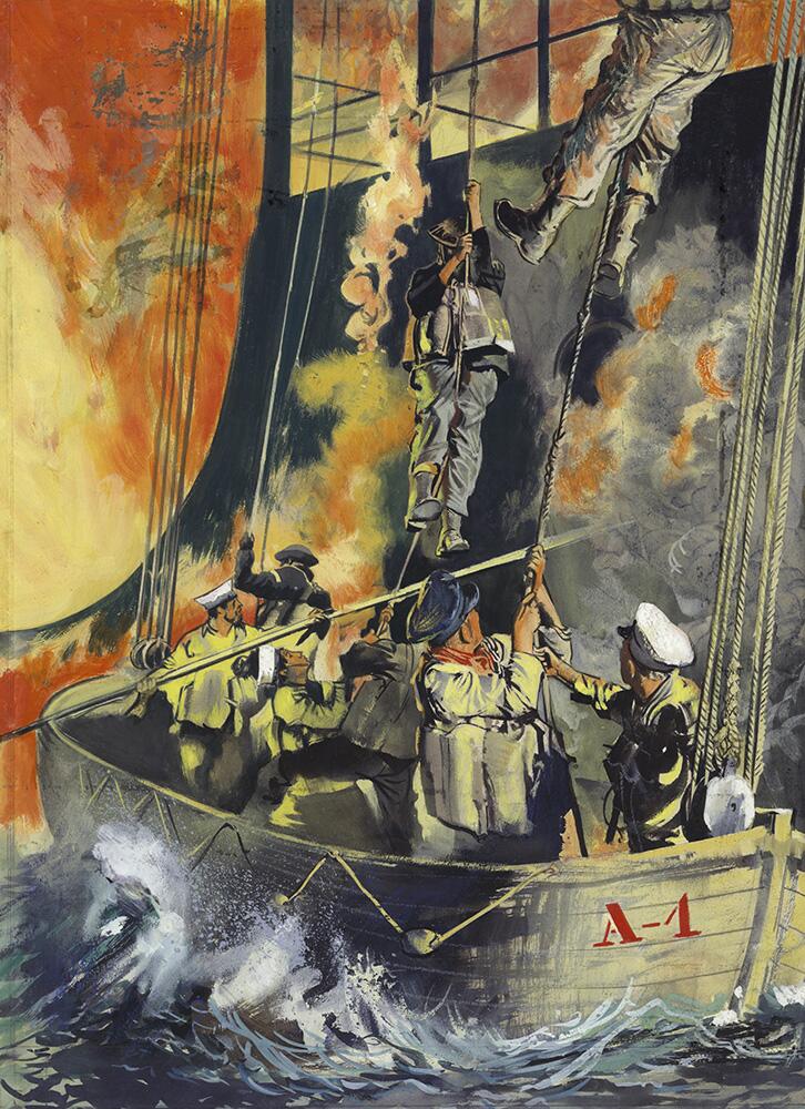 War Picture Library cover #27 'LifeLine' art by Giorgio De Gaspari War Picture Library cover #27 'LifeLine' art by Giorgio De Gaspari