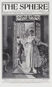 'There are no Germans left in Lille' (original cover page from The Sphere 1918) art by Fortunino Mat 'There are no Germans left in Lille' (original cover page from The Sphere 1918) art by Fortunino Mat
