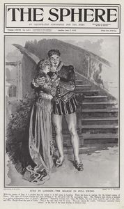 Rigoletto at Covent Garden (original cover page from The Sphere 1919) art by Fortunino Matania Rigoletto at Covent Garden (original cover page from The Sphere 1919) art by Fortunino Matania