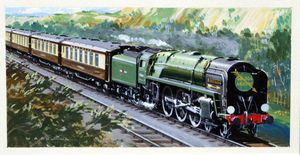 Golden Arrow Boat Train art by Richard Ward Golden Arrow Boat Train art by Richard Ward