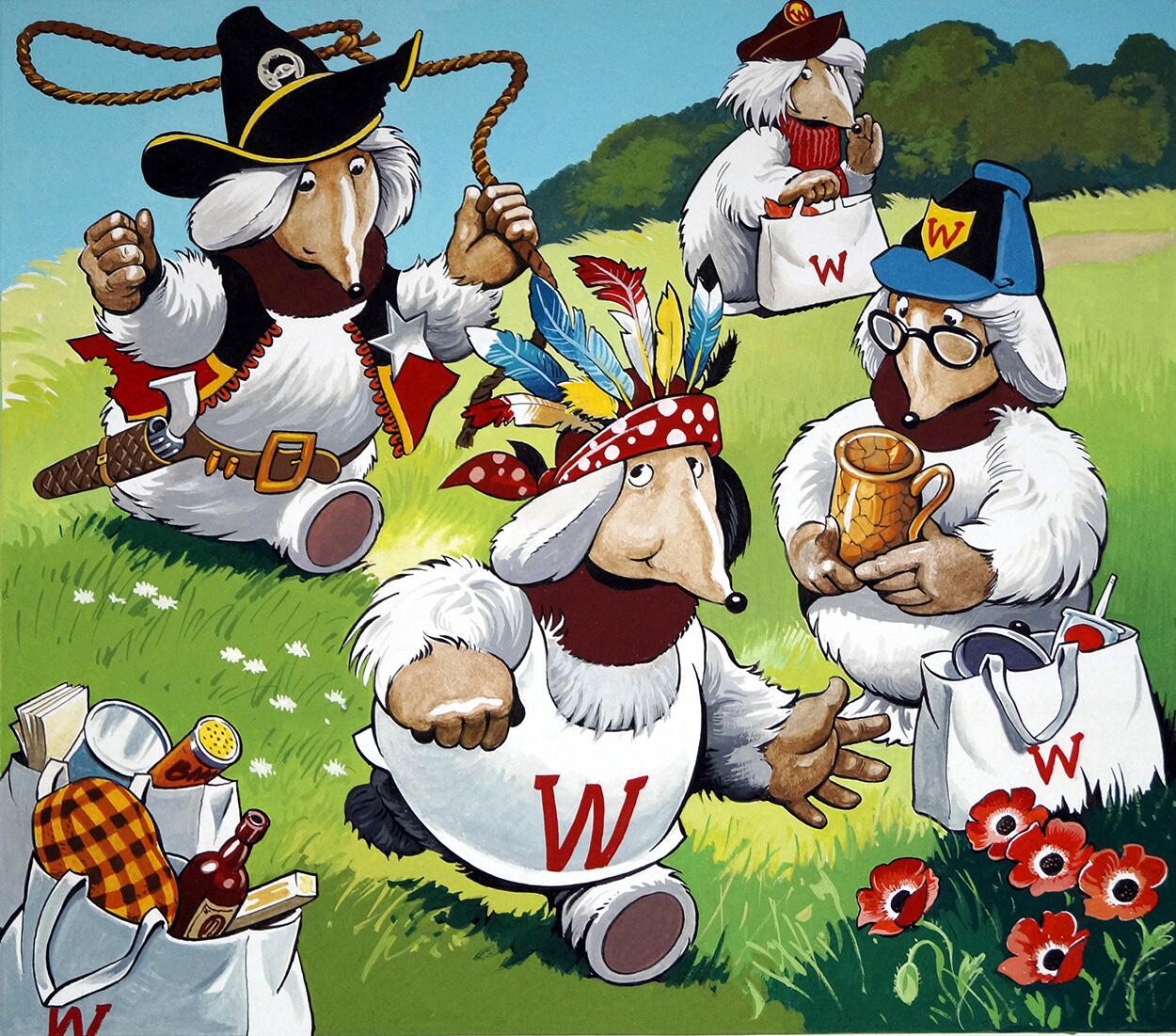 The Wombles: Cowboys and Indians (TWO pages) art by Jesus Blasco The Wombles: Cowboys and Indians (TWO pages) art by Jesus Blasco