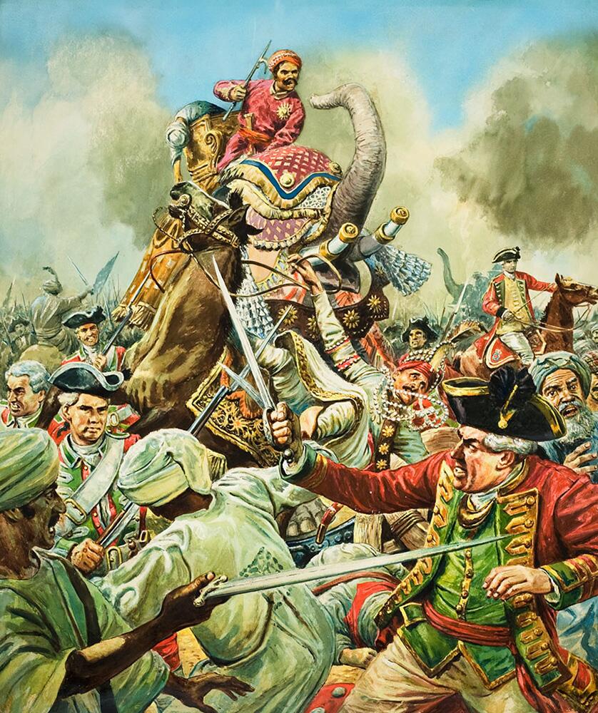 Robert Clive And The Battle Of Arcot art by Cecil Doughty Robert Clive And The Battle Of Arcot art by Cecil Doughty