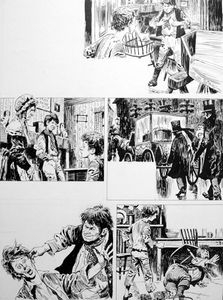Oliver Twist - Oliver Turns Violent art by Bill Lacey Oliver Twist - Oliver Turns Violent art by Bill Lacey