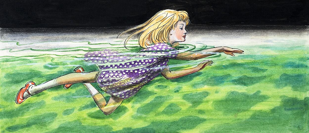 Alice Swimming through her Tears: Alice in Wonderland 12 art by Philip Mendoza Alice Swimming through her Tears: Alice in Wonderland 12 art by Philip Mendoza