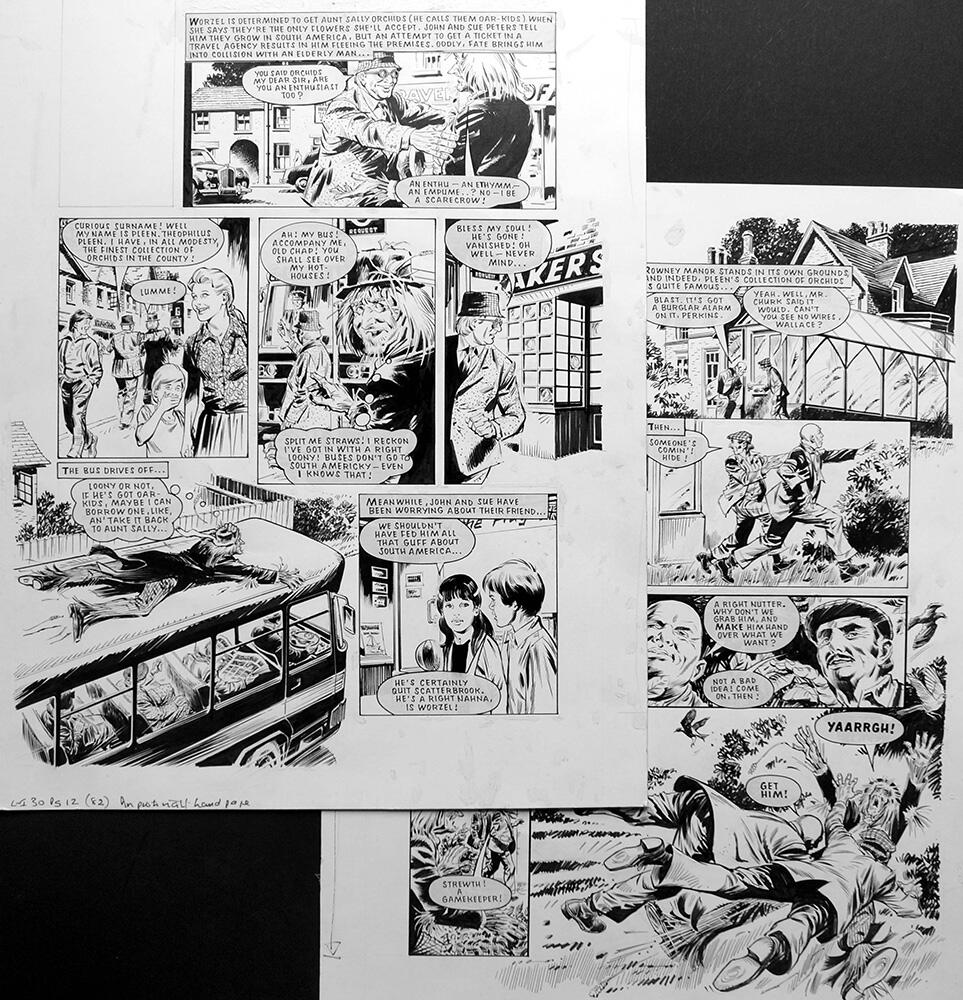Worzel Gummidge - Oar Kids (TWO pages) art by Barrie Mitchell Worzel Gummidge - Oar Kids (TWO pages) art by Barrie Mitchell