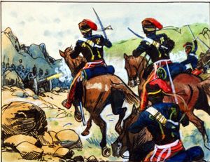 Black Beauty - Charge Towards The Cannon art by Eric Parker Black Beauty - Charge Towards The Cannon art by Eric Parker