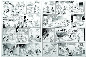 Beastenders 4 (TWO pages) art by Reg Parlett Beastenders 4 (TWO pages) art by Reg Parlett