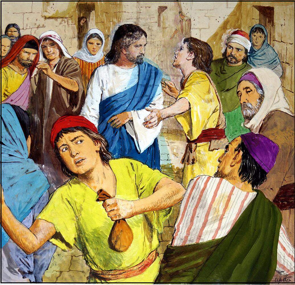 Jesus and the Penitent Thieves art by Clive Uptton Jesus and the Penitent Thieves art by Clive Uptton
