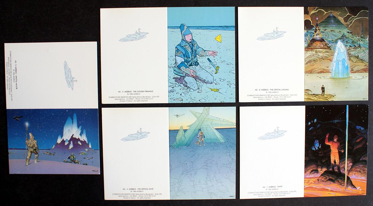 Set of Moebius Postcards art by Moebius (Jean Giraud) Set of Moebius Postcards art by Moebius (Jean Giraud)