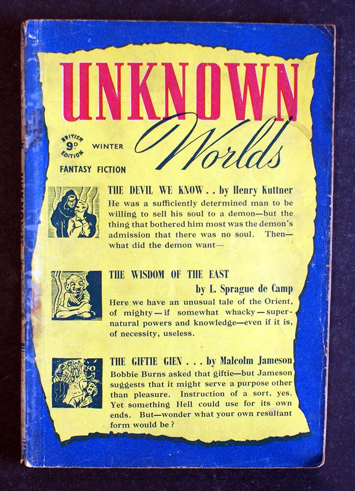 Unknown Worlds (UK Edition): Winter 1945 by Henry Kuttner, L. Sprague de Camp, Malcolm Jameson Unknown Worlds (UK Edition): Winter 1945 by Henry Kuttner, L. Sprague de Camp, Malcolm Jameson