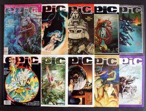 Epic Illustrated (10 issues) by Chris Claremont, Mary Jo Duffy, Stan Lee, Harlan Ellison, Michael Moorcock Epic Illustrated (10 issues) by Chris Claremont, Mary Jo Duffy, Stan Lee, Harlan Ellison, Michael Moorcock