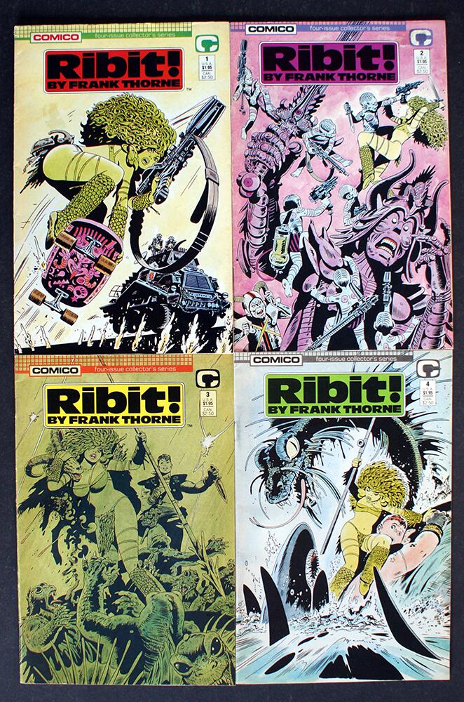 Ribit! issues #1 - #4 by Frank Thorne Ribit! issues #1 - #4 by Frank Thorne